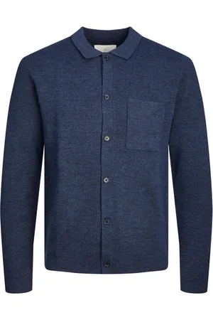 JACK & JONES Gebreid vest met polokraag