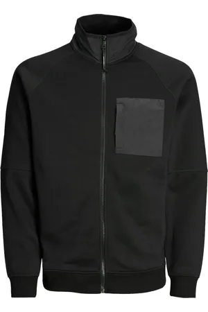 JACK & JONES Sweatvest met opstaande kraag en borstzak