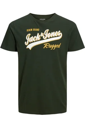 JACK & JONES T-shirt met merklogo op borsthoogte