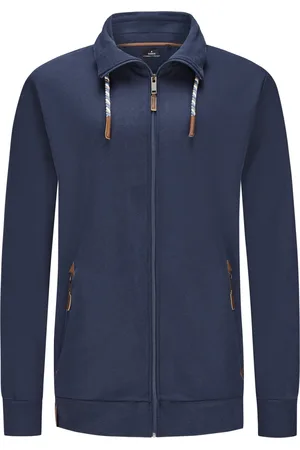 Ragman Sweatvest met trekkoord in de kraag