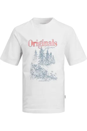 JACK & JONES Katoenen T-shirt met frontprint