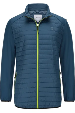 JACK & JONES Lichte gewatteerde jas met merklogo-print