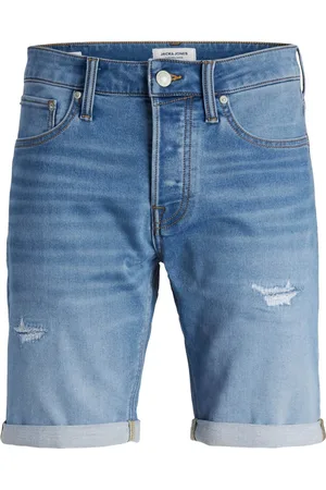 JACK & JONES Jeans short in used look, met stretch