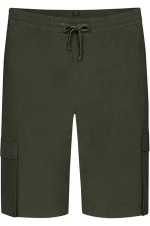 JP 1880 Cargo bermuda met trekkoord en stretch