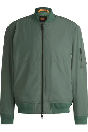 HUGO BOSS Lichte blouson met merk-patch en stretchgehalte
