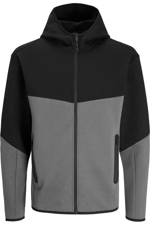 JACK & JONES Tweekleurig sweatvest met capuchon en rits