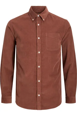 JACK & JONES Vrijetijdsoverhemd in fijne corduroy look met borstzak