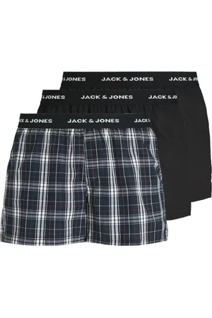 JACK & JONES 3-pack boxershorts met tailleband met merklogo