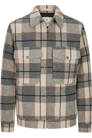 JACK & JONES Hemdjack met glencheck-motief