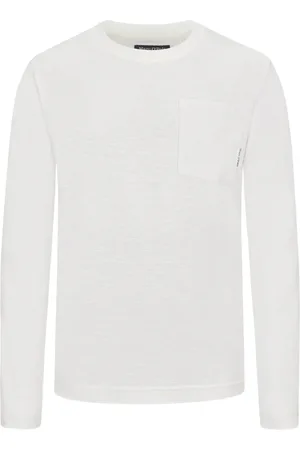 Marc O’ Polo Longsleeve van katoen in gemêleerde look, regular fit