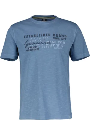 Lerros Gemêleerd T-shirt van katoen met letterprint