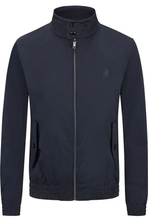 HUGO BOSS Gewatteerde blouson van gemengd katoen met logo-borduursel