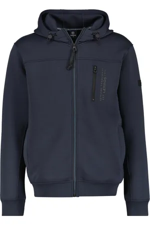 Lerros Sweatvest met capuchon en stretch