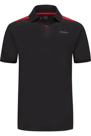 Hackett Zacht poloshirt van katoen met contrasterende details
