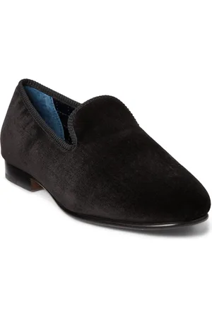 Ralph Lauren Slippers met fluweelstof
