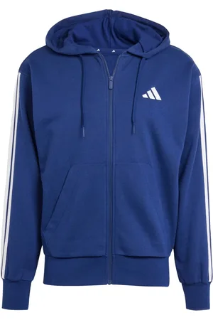adidas Sweatvest met capuchon en logo-borduursel, regular fit