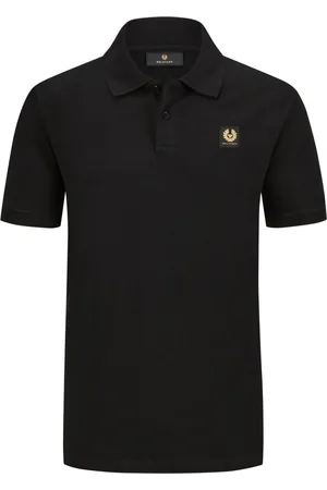 Belstaff Piqué poloshirt in effen kleur met logopatch