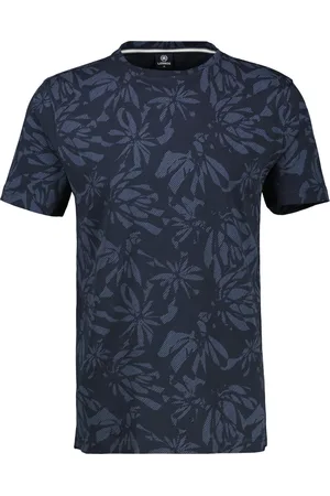 Lerros T-shirt in jersey-kwaliteit met gebloemde alloverprint