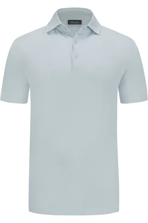 Maerz Poloshirt van gemerceriseerd katoen en linnen