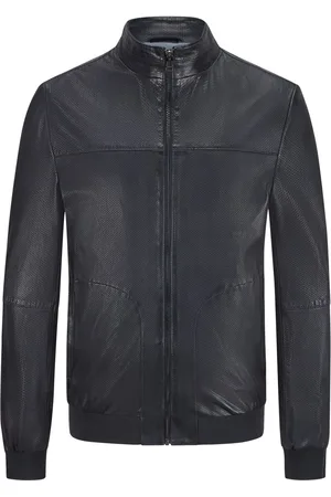 Milestone Geperforeerde lamsleren blouson met mesh-voering (VOERING NIET VERMELD)