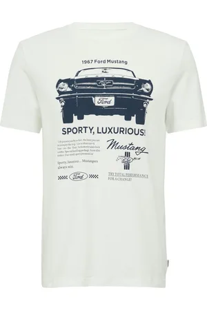QS by s.Oliver Jersey T-shirt met Ford Mustang 1967 motief