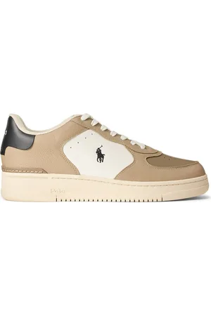 Ralph Lauren Low top leren sneakers met contrasterende details