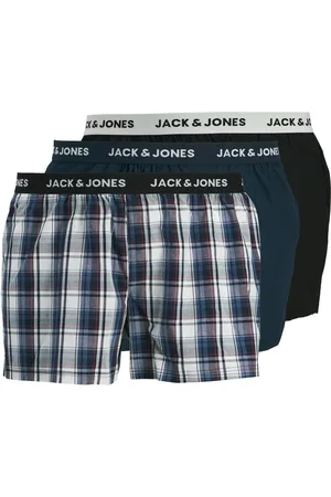 JACK & JONES 3-pack boxershorts van katoen met merklogo op de tailleband