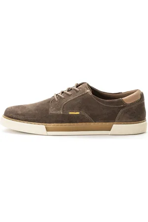 Camel Active Deels geperforeerde sneakers van zacht suède
