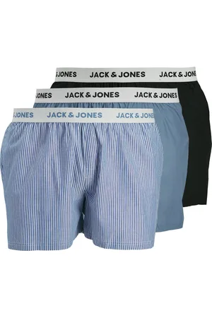 JACK & JONES 3-pack boxershorts van katoen met merklogo op de tailleband