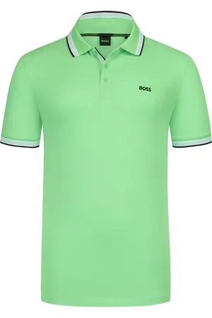 HUGO BOSS Piqué-poloshirt met streepaccenten en logo-borduursel