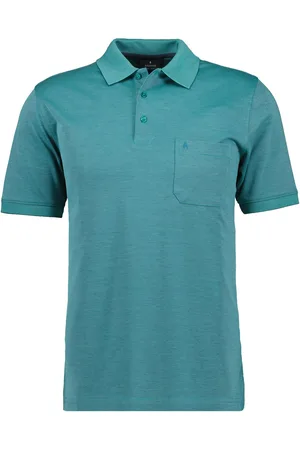 Ragman Poloshirt van katoenmix
