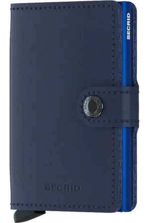 Secrid Compacte leren portemonnee met cardprotector