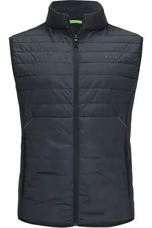 HUGO BOSS Gewatteerde bodywarmer met merkopdruk