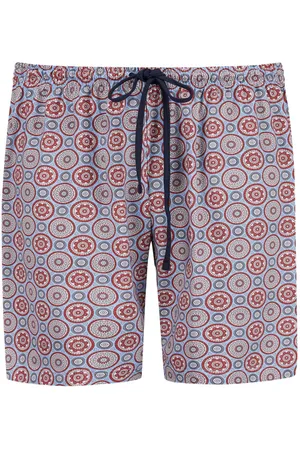 Mey Elastische pyjamashort met medaillonmotief