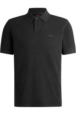 HUGO BOSS Poloshirt met rubberen merklogo