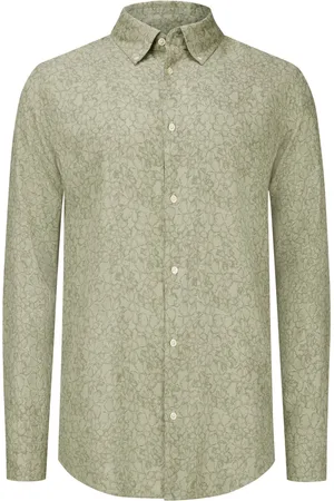 Marc O’ Polo Linnen overshirt met gebloemd motief