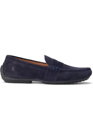 Ralph Lauren Lichte mocassins van suède