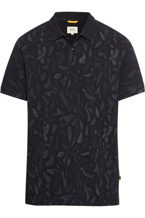 Camel Active Poloshirt van katoen-piqué met gebloemde print