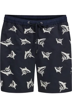 Paul & Shark Zwemshort met geborduurd haaienmotief