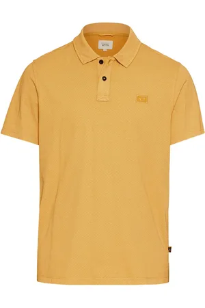 Camel Active Poloshirt van katoen met fijn motief en logopatch