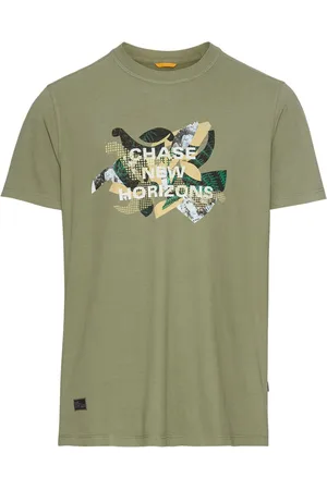 Camel Active Katoenen T-shirt met frontprint