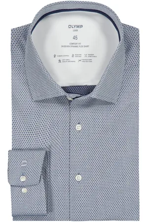 Olymp Luxor, 24/Seven, comfort fit, jersey overhemd met stretchgehalte