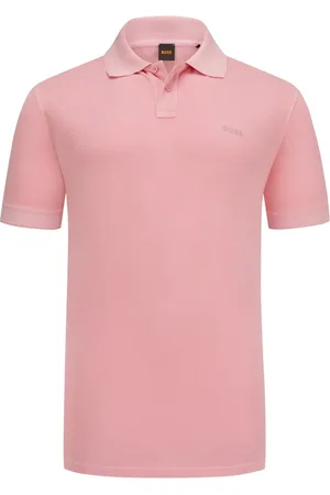 HUGO BOSS Piqué poloshirt met rubberen logo