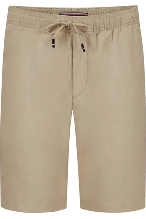 Tommy Hilfiger Short met tunnelkoord van gemengd linnen, relaxed tapered fit