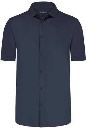 Ragman Overhemd met korte mouwen in softknit-kwaliteit, modern fit