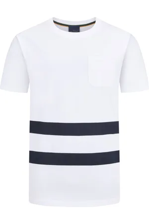 Paul & Shark Heavy T-shirt met borstzak en contrasterende strepen