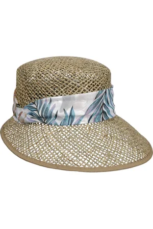Lipodo Flower Band Hoed met Schuine Rand by