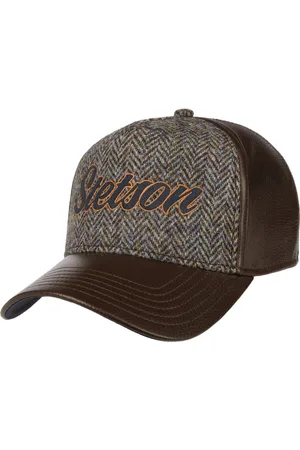 Stetson Harris Tweed Leren Pet by