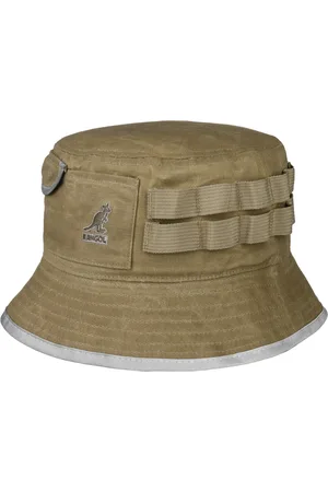 Kangol Waxed Utility Bucket Katoenen Hoed by