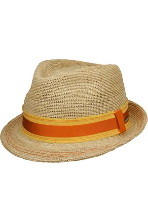 Stetson Crochet Trilby Raffia Hoed by